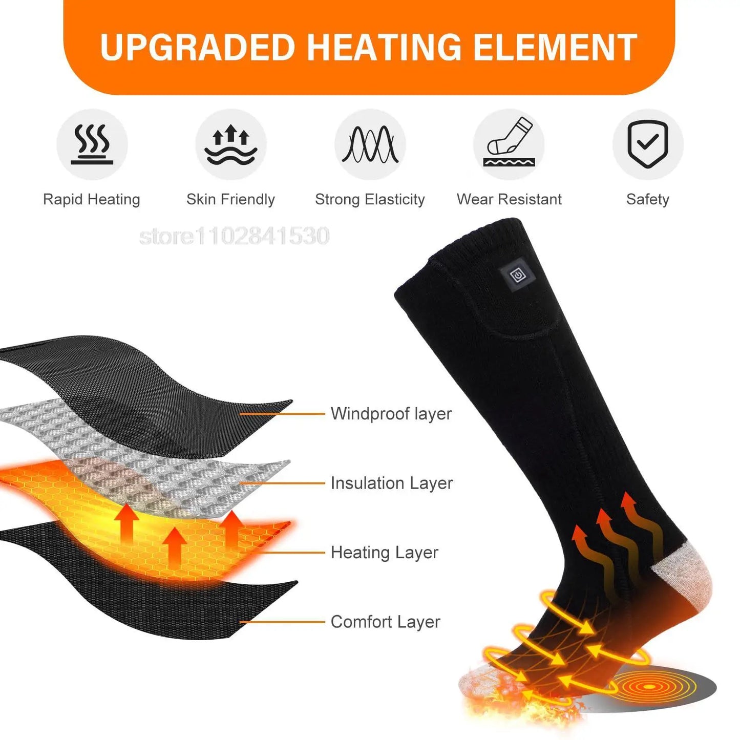 Cozy Heat Rechargeable Socks