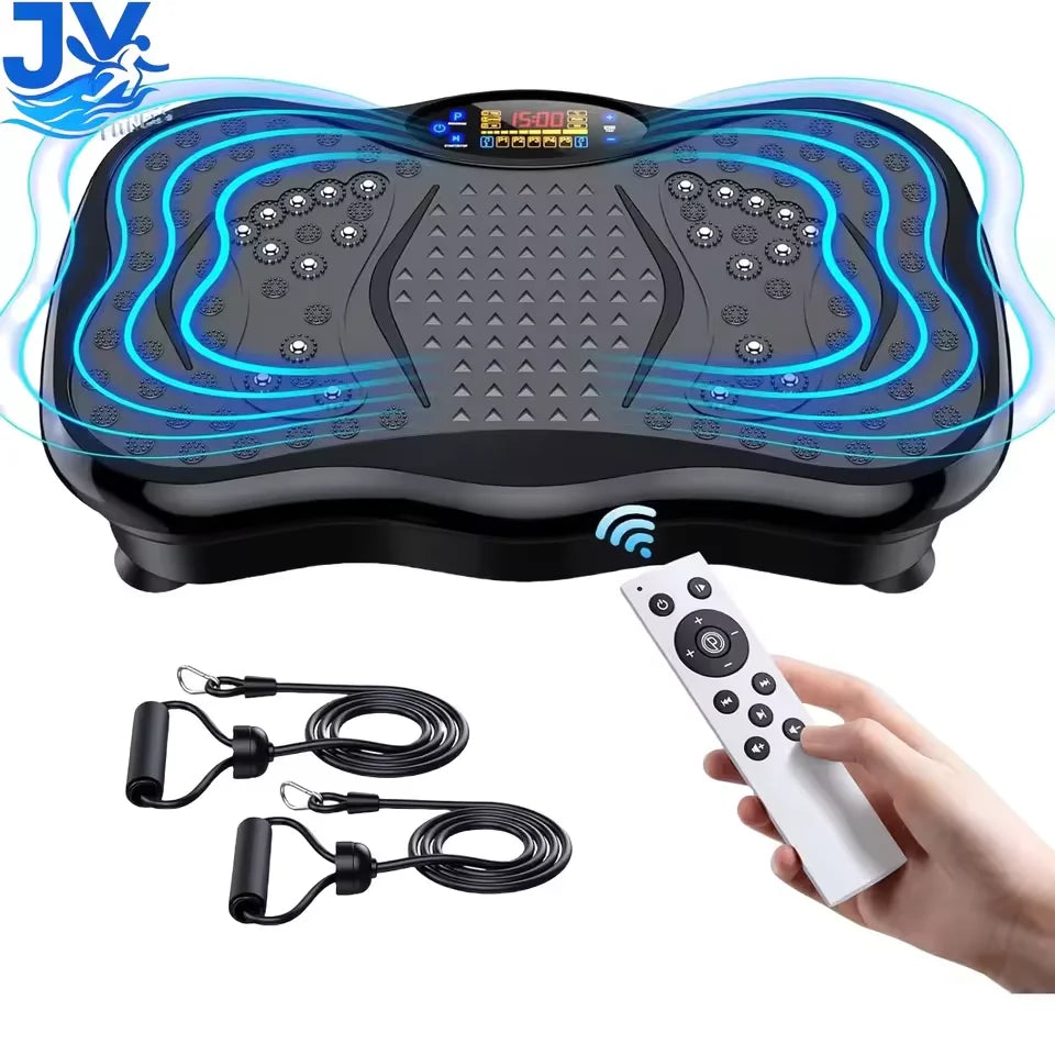 FitPulse™ Vibration Plate with Remote & Resistance Bands – Burn Calories & Boost Circulation at Home