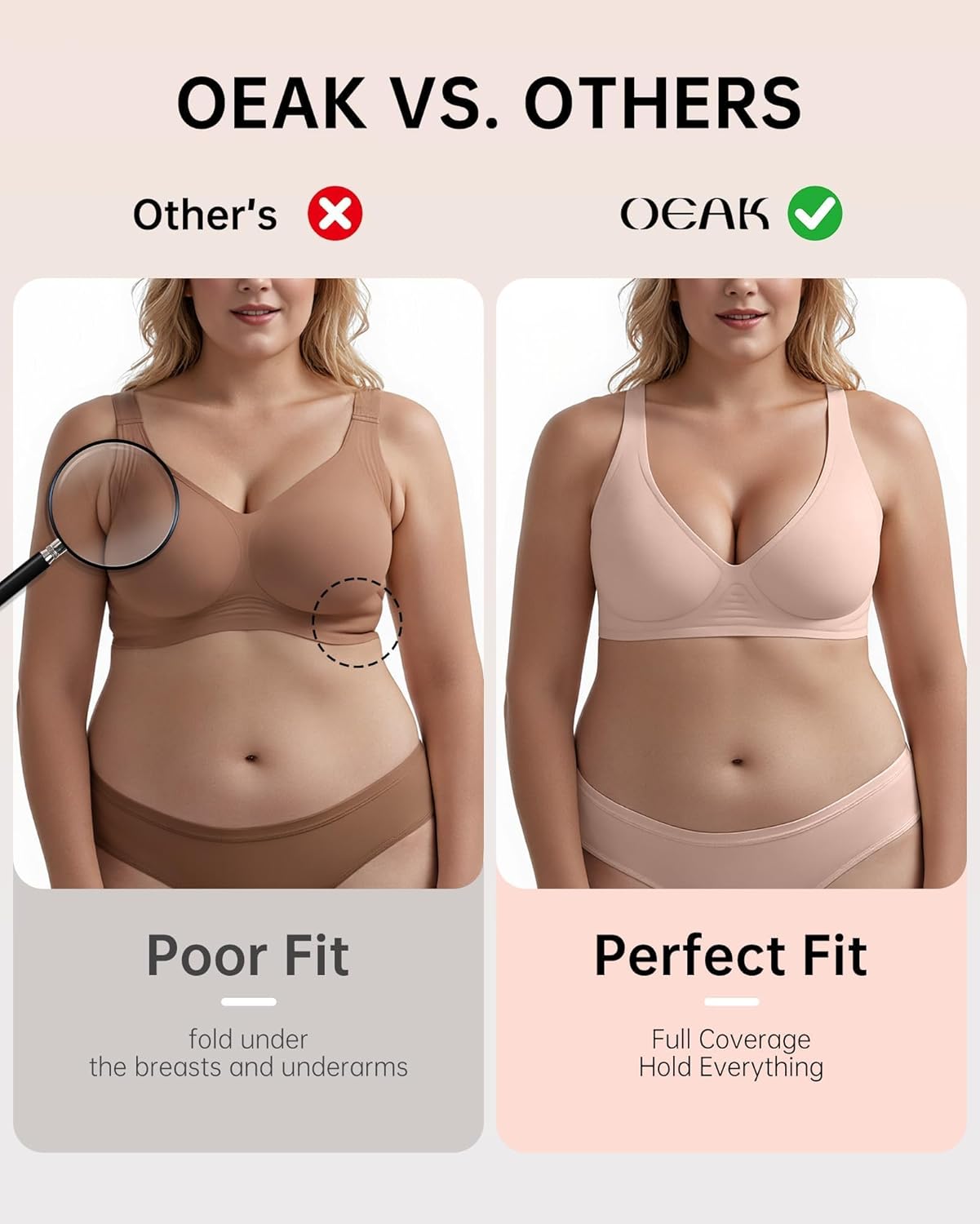 💗 VBRA™ Seamless Deep-V Comfort Bra