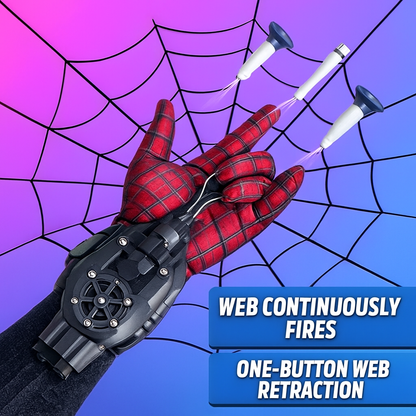 WebBlaster™ Kids Action Launcher Set – Safe Wrist Shooter with Sticky Wall Darts & Gloves