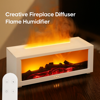 LumoFlame™ Mist Fireplace – Multi-Color Aromatherapy Flame Lamp