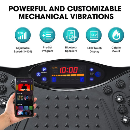FitPulse™ Vibration Plate with Remote & Resistance Bands – Burn Calories & Boost Circulation at Home