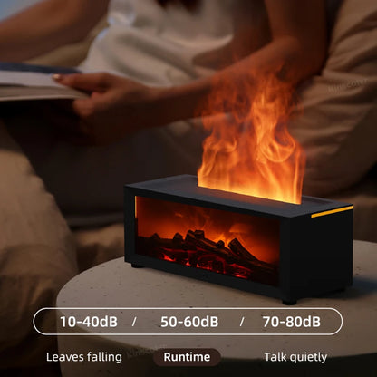 LumoFlame™ Mist Fireplace – Multi-Color Aromatherapy Flame Lamp