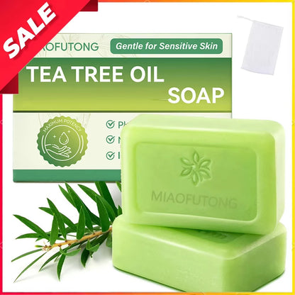 🌿 PureLeaf™ Tea Tree Oil Soap