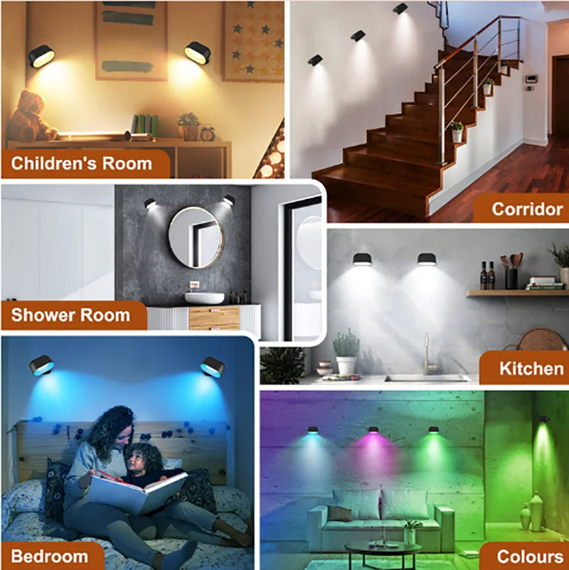 GlowNest™ Magnetic RGB Wall Light
