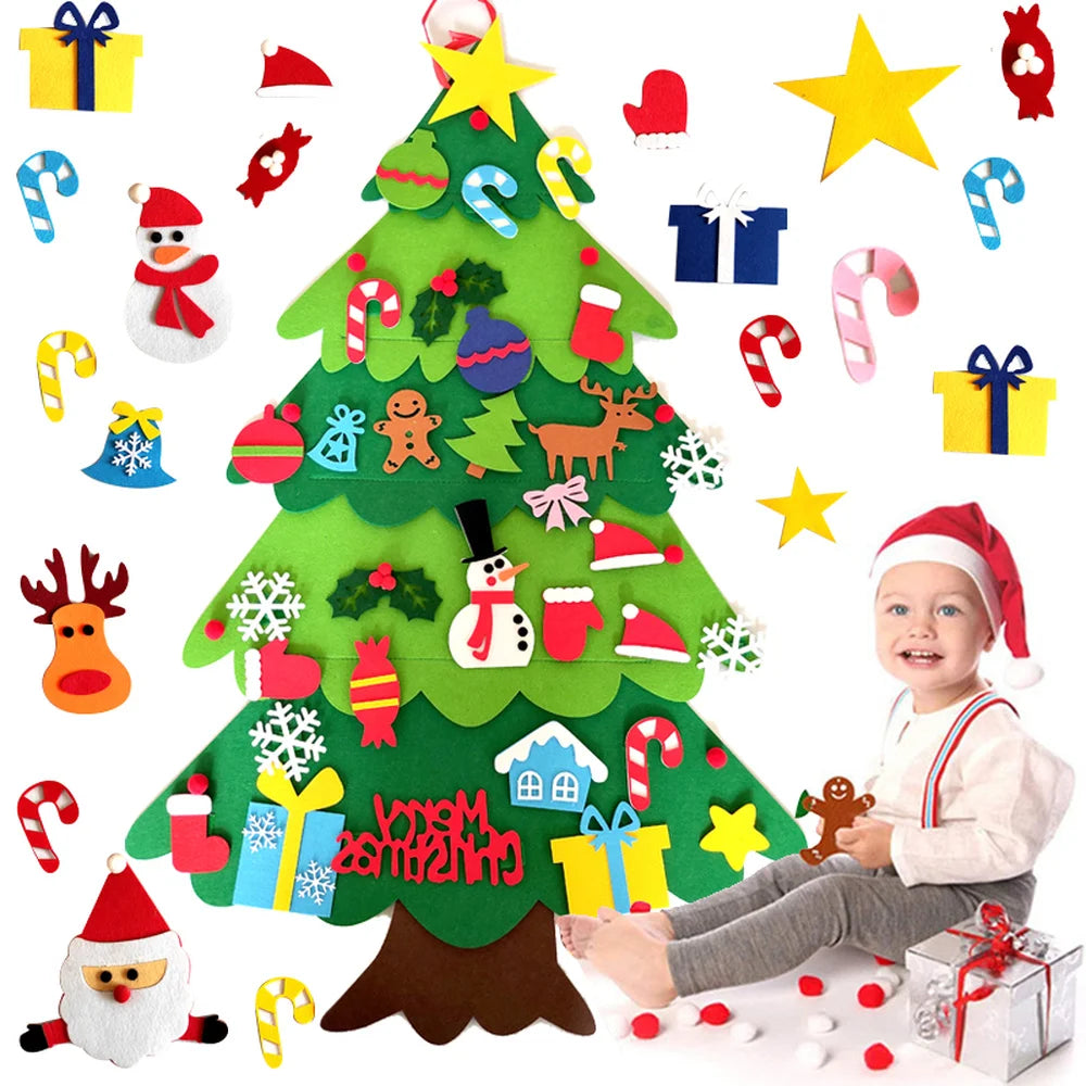 FestiveTree™ Kids Felt Christmas Tree Set