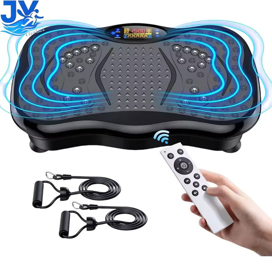 FitPulse™ Vibration Plate with Remote & Resistance Bands – Burn Calories & Boost Circulation at Home