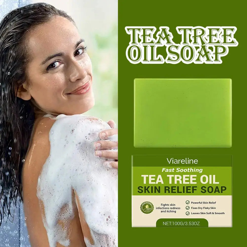 🌿 PureLeaf™ Tea Tree Oil Soap