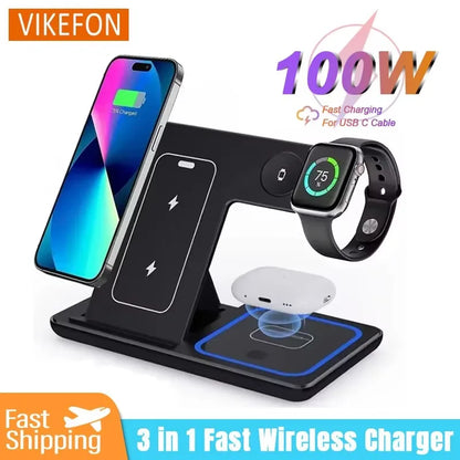 ChargeBase™ 3-in-1 Fast Wireless Station