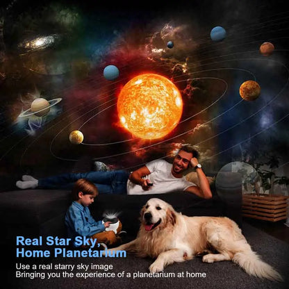 Solar System Galaxy Projector – 360° Space Night Light for Kids & Adults
