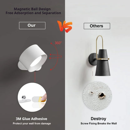 GlowNest™ Magnetic RGB Wall Light