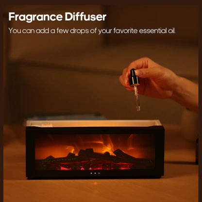 LumoFlame™ Mist Fireplace – Multi-Color Aromatherapy Flame Lamp