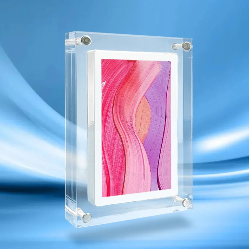 🖼️ CrystalGlow™ Magnetic Acrylic Photo Frame