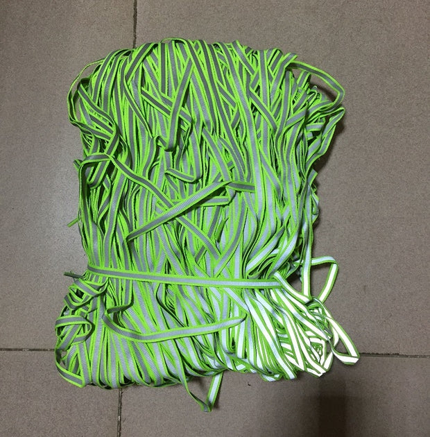 1 Pair Conspicuous Double Side Reflective 2Tone Laces