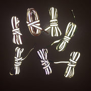 1 Pair Conspicuous Double Side Reflective 2Tone Laces