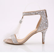 Feathered Sandals High Heels