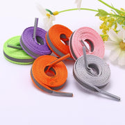 1 Pair Conspicuous Double Side Reflective 2Tone Laces
